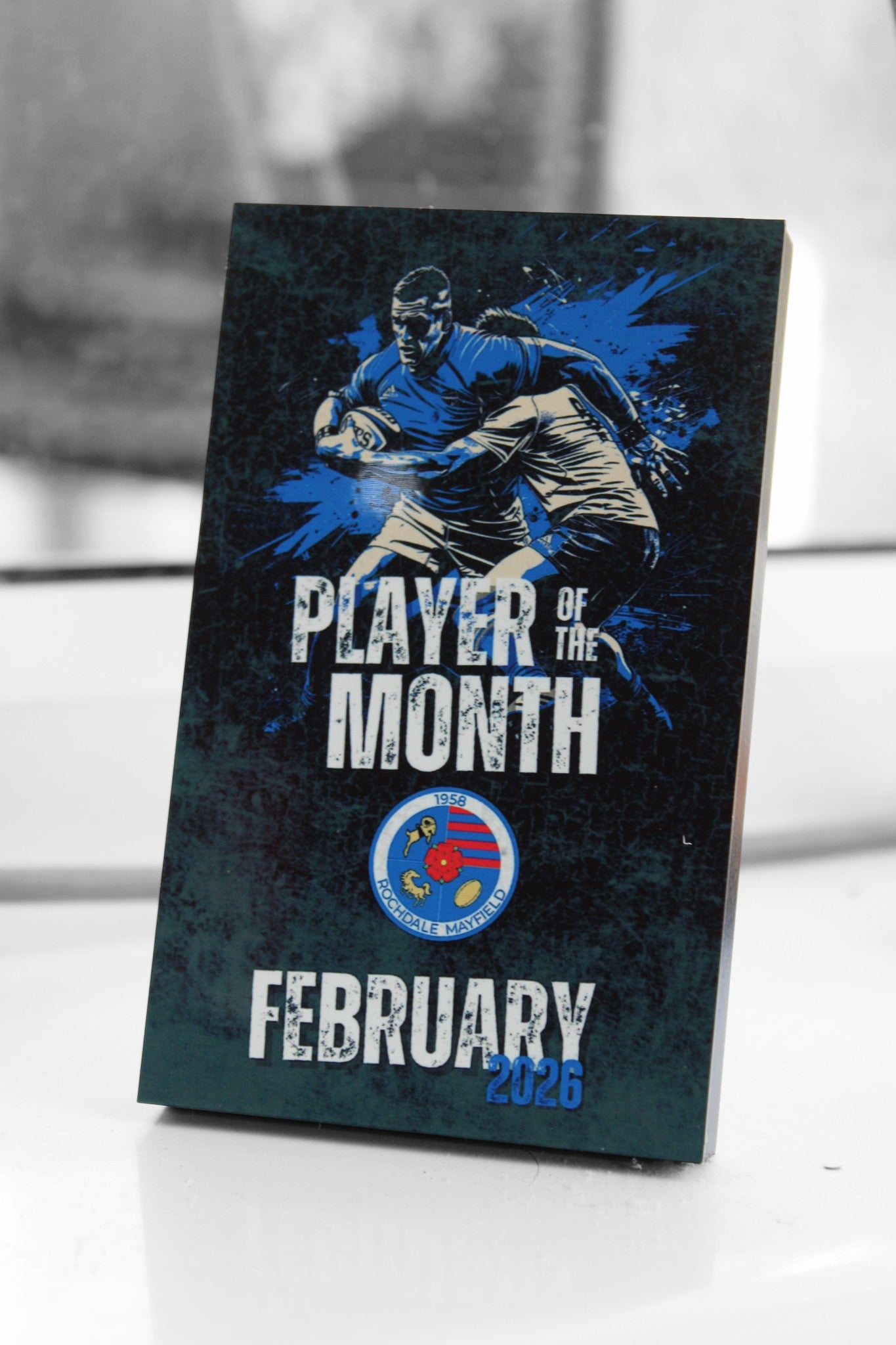 Rugby Award Plaque