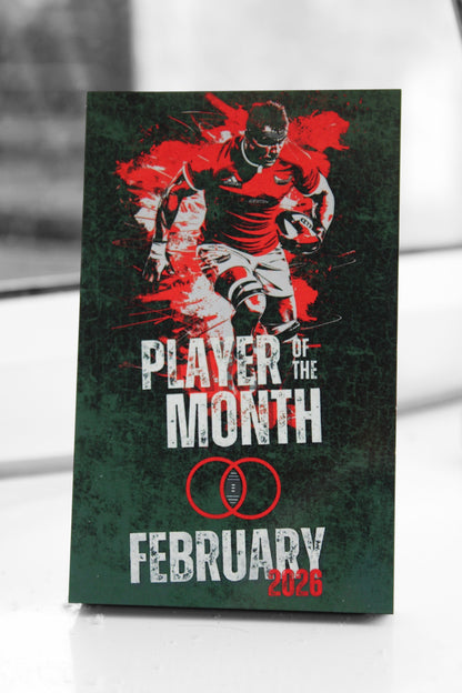 Rugby Award Plaque