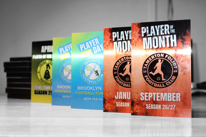 Player of the Month Team Subscription – Award & Image Design Delivered Monthly